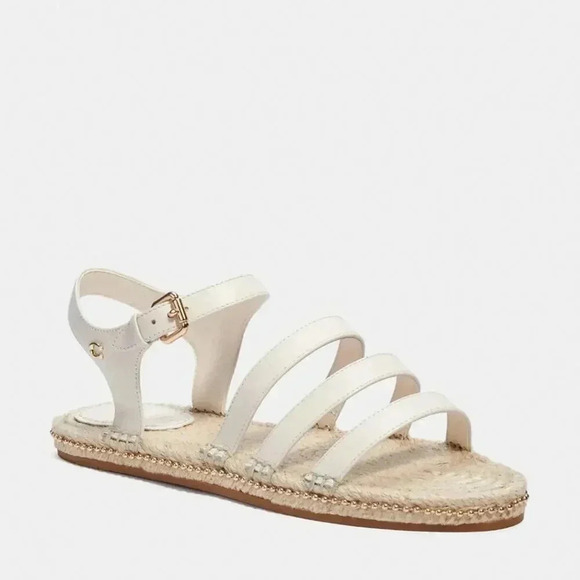 Coach Carissa Espadrille Size 9 Chalk Color - Picture 1 of 8